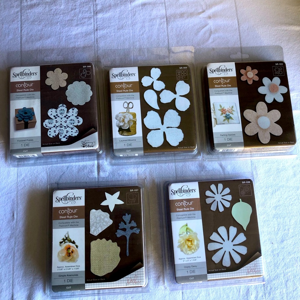 Spellbinders Cutting Die Flowers Daisies,Anemones and Layered Blooms